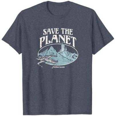 Kaos Star Wars Earth Day X-Wing Fighter Save The Planet Alderaan |wQmwLoYc|