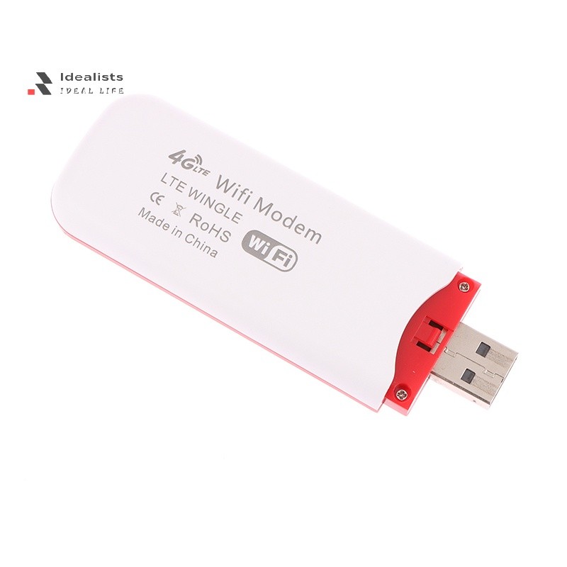 Router Idealist 4G LTE Wireless USB Dongle Router WiFi Modem Broadband Seluler Stick Kartu Sim Adapt