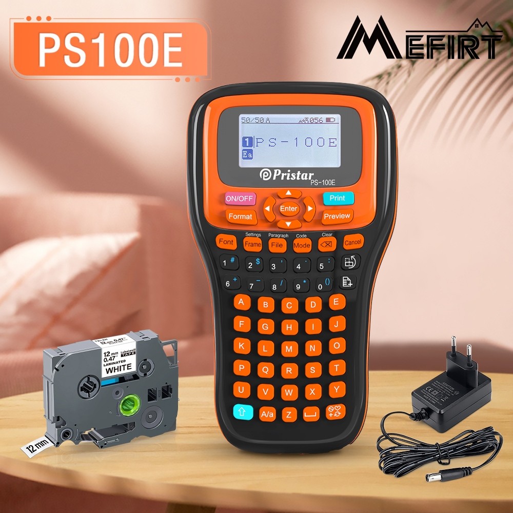 

Printer Label Industri PS-100E Pita Pemotong Otomatis atau Pembuat Label Kompatibel (6mm / 9mm / 12mm) Pita Label TZe-231 HSe-231 TZ untuk Mesin Label Pristar PS-100E P-touch |t0MXpiTs|
