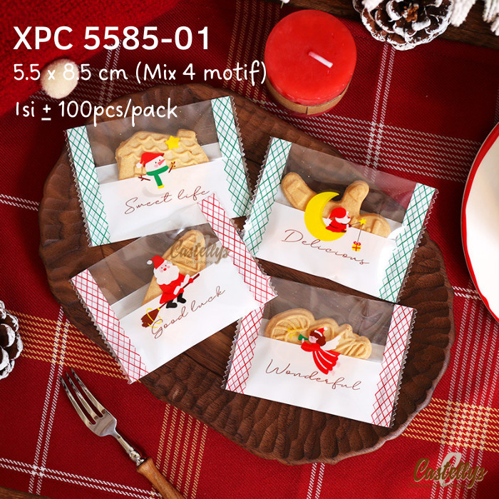 

HARGA DISC - Plastik Cookies Natal XPC 5585-01 Kue Kering Nastar Nougat Christmas