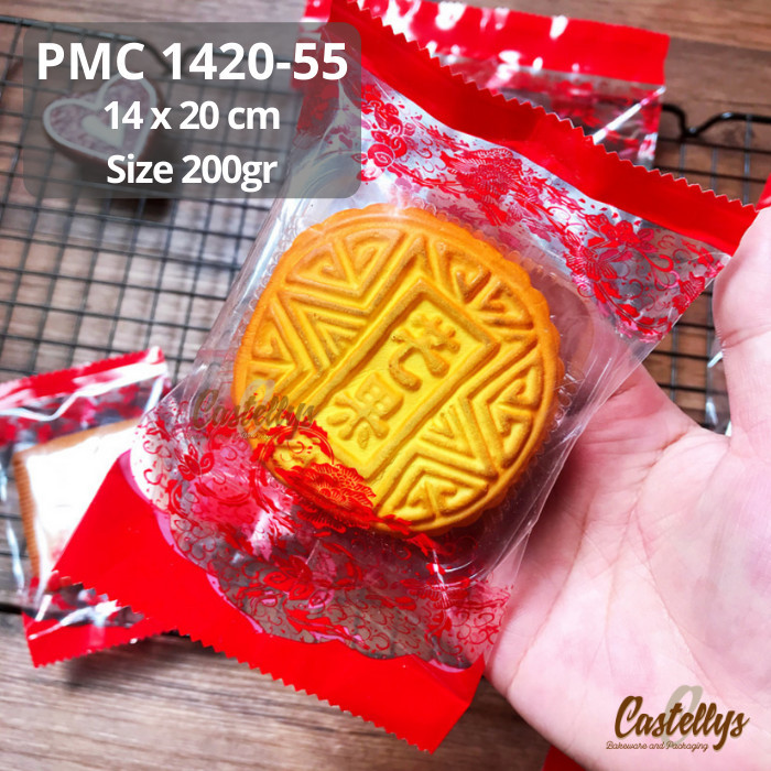 

TERBARU - Plastik Mooncake 200gr PMC 1420-55 Kue Bulan Snowskin Pia Mochi