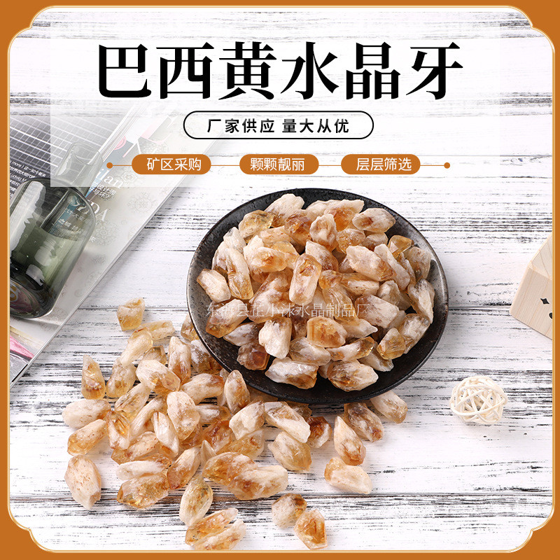 Gigi Citrine Brazil Alami Batu Harum Aromaterapi Dekorasi Meja Batu Kristal Pot Lanskap