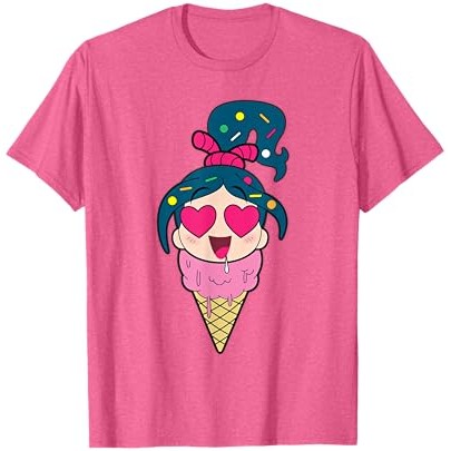 Disney Ralph Breaks the Internet Vanellope Ice Cream T-Shirt T-Shirt |f1erf9St|