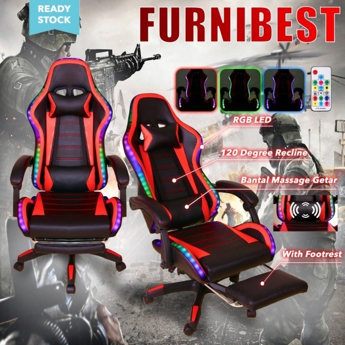 Best Seller Kursi Gaming Gaming Chair With Rgb Led