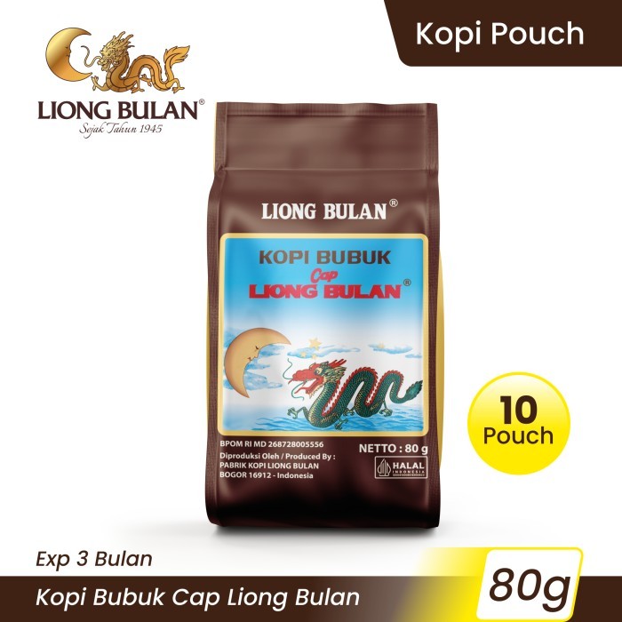 

Best Seller Kopi Liong Bulan 80 Gr (Isi 10 Pcs) Tanpa Gula