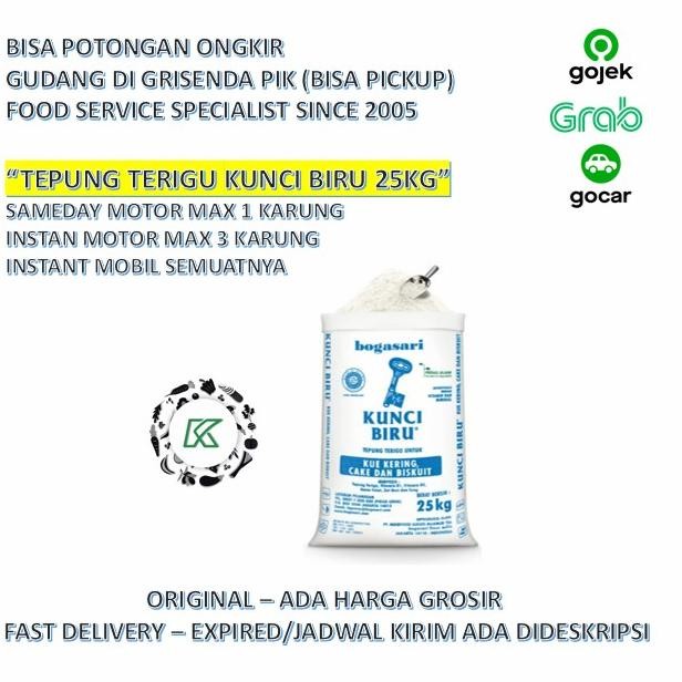 

Tepung Terigu Kunci Biru 25kg GOJEK swar