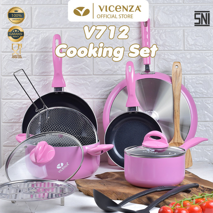 Vicenza Cooare Set Peralatan Masak Praktis V712