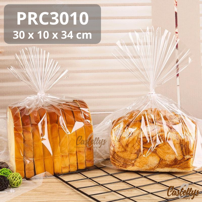

TERMURAH - Plastik Roti PRC3010 Polos Bening Roti Tawar Kasur Sisir Sobek Manis