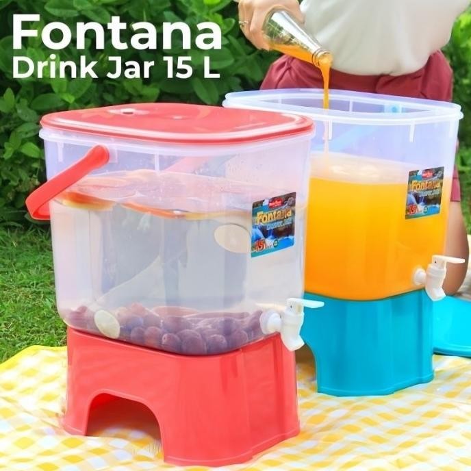 Lion Star Drink Jar 15 Liter Fontana / Toples Kran 15 liter / Toples Es CDS