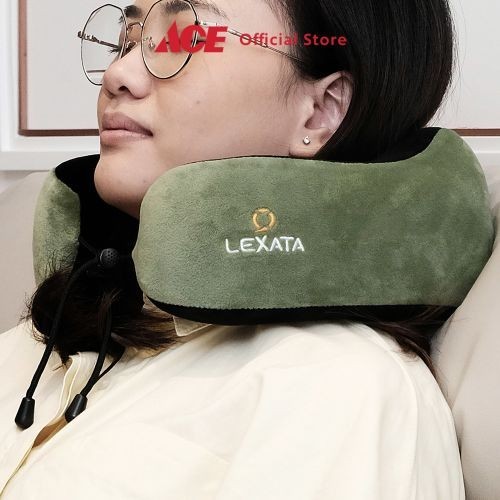 Lexata Bantal Pijat Leher - Hijau/Hitam