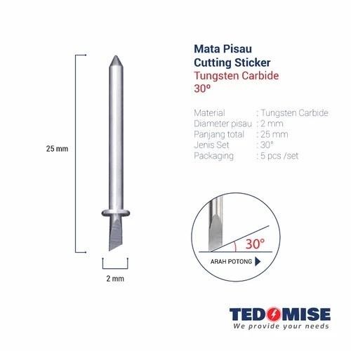

Mata Pisau Cutting Vynil Sticker Dan Paper - Tungsten Carbide Tool