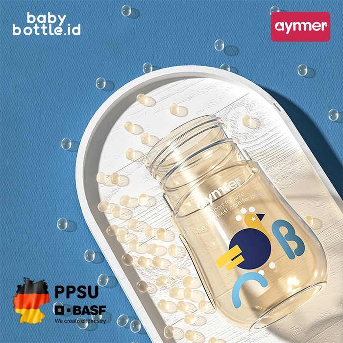 Aynmer Botol Susu Bayi Ppsu Rooster Dot + Sippy + Straw Gravity Ball
