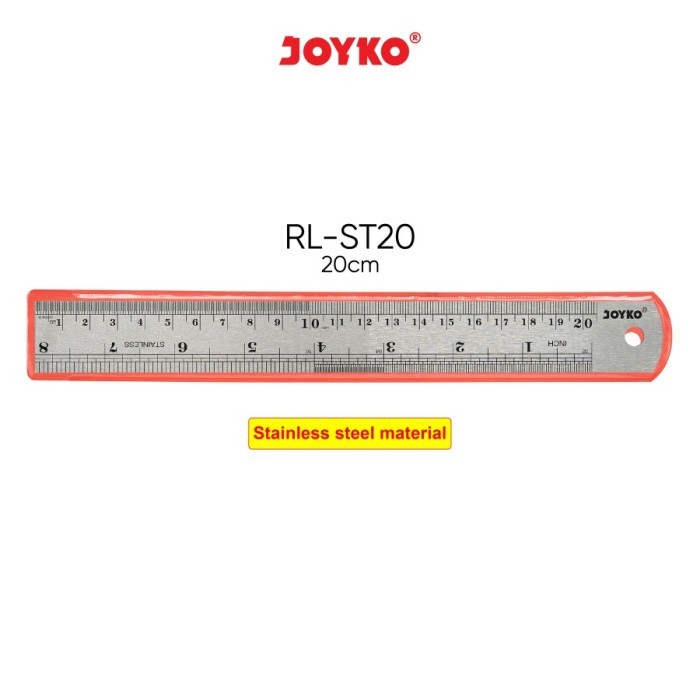 

Stainless Steel Ruler / Penggaris Besi Joyko RL-ST20 20 cm 20cm
