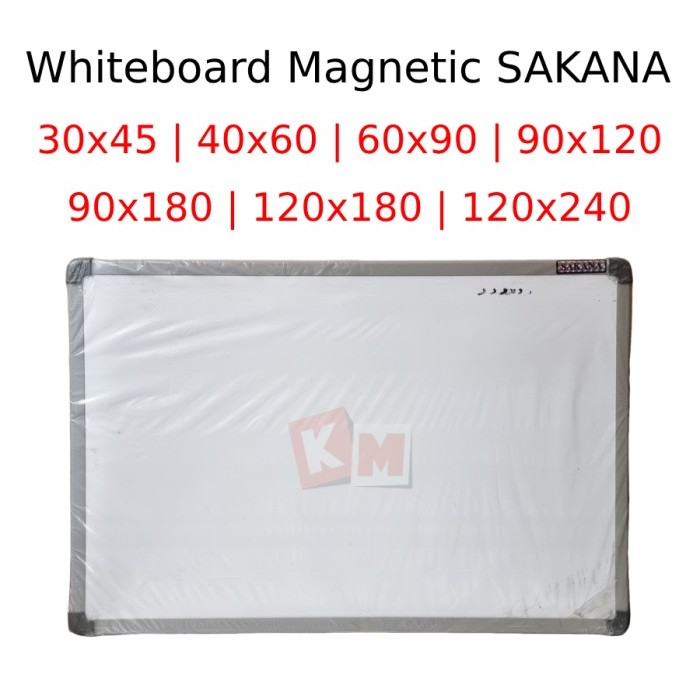 

BEBAS ONGKIR - Papan Tulis Whiteboard Magnetic Gantung SAKANA