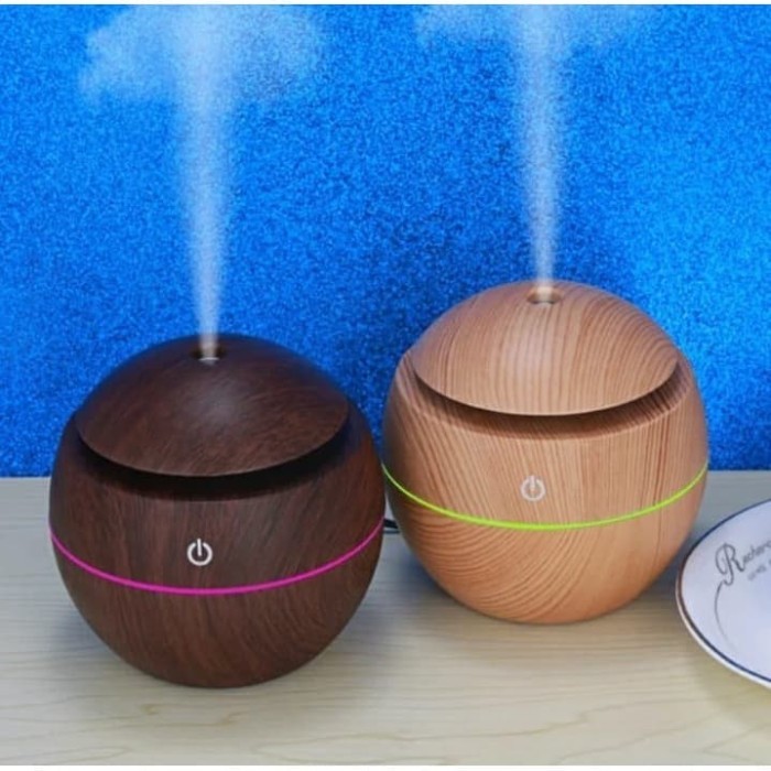 Air Humidifier Aroma Therapy Pengharum Ruangan Uap Air Embun Lampu Led
