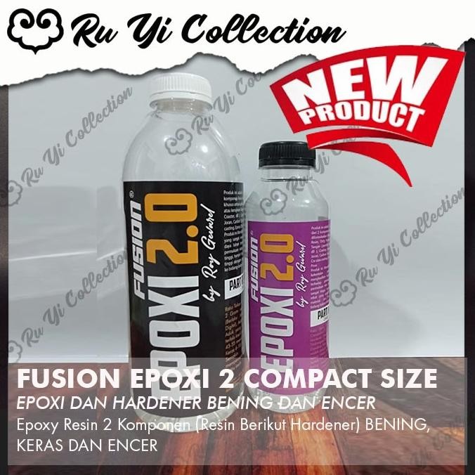 FUSION EPOXI 2 RESIN COMPACT SIZE, RESIN ART, MEJA , CASTING EPOXY
