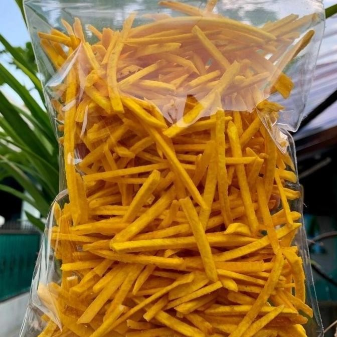 

GROSIR Stik Talas / Keripik Talas Bogor / Camilan Tradisional Cemilan Asin Makanan Ringan Snack Tales TERLARIS