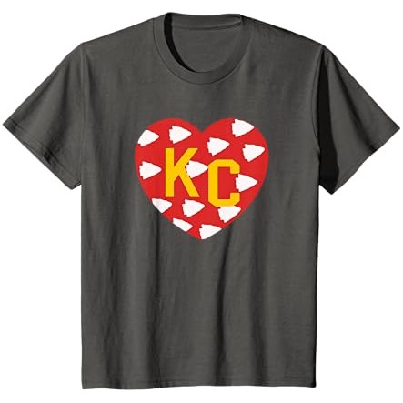 KC Merah/Kuning Kc Hati Surat Cinta Keren Kansas City Hearts T-Shirt |vaSVqyEf|