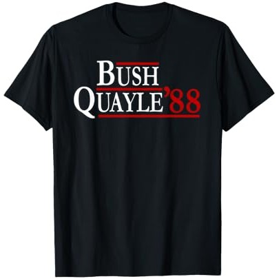 Kaos Kampanye Retro George H. W. Bush Dan Quayle 88 |n784E6zx|