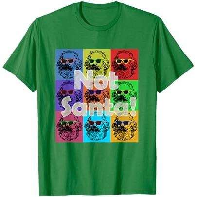 Bukan Sinterklas - Karl Marx adalah Seni Pop, Kaos Revolusi Lucu |WJjs7gqQ|