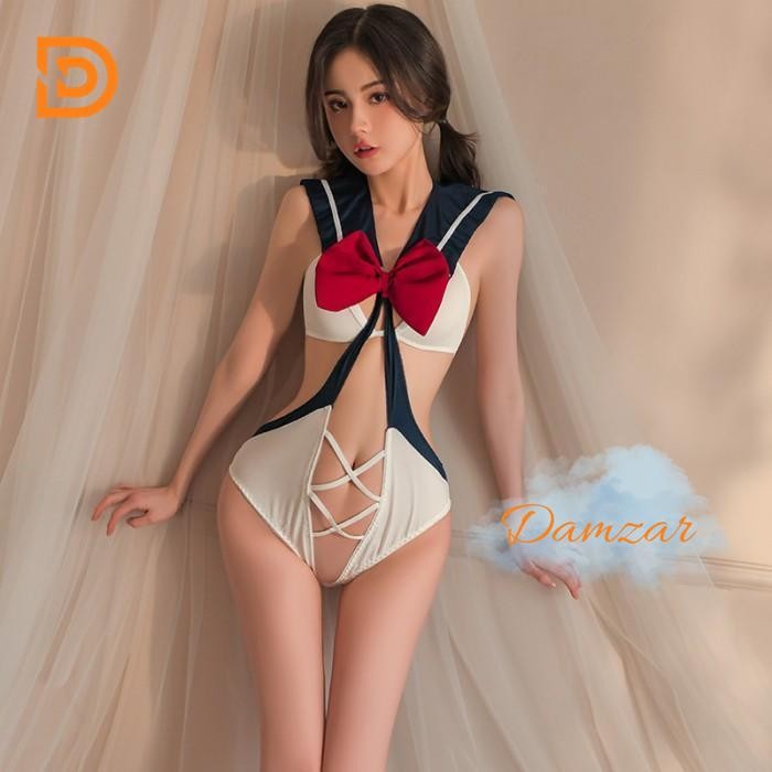 PAKAIAN DALAM BAJU DINAS MALAM LINGERIE SEXY SERAGAM SEKOLAH SISWI JUMPSUIT SEXY HOT BY DAMZAR SHOP