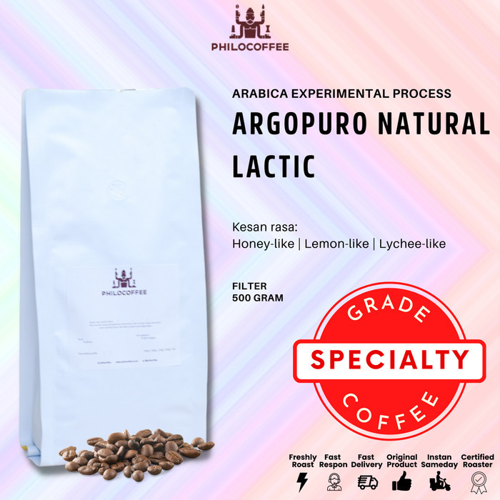 

Biji Kopi Arabika Argopuro Natural Lactic Process 500Gr