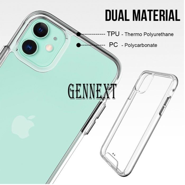 Casing Space Clear Case Impact Anti Kuning Iphone X Xs Xr 12 12Pro Max