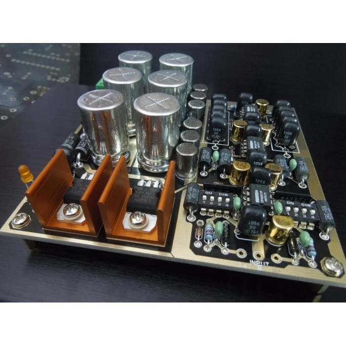 Hi-Fi Preamplifier Adjustable Gain multiple Pre-Amp PCB / ESTORE