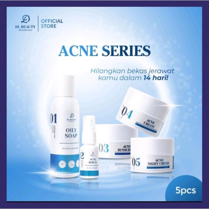 DL Slim & Skin Care Acne Series PAKET LENGKAP CREAM wajah JERAWAT BPOM [terbaik]
