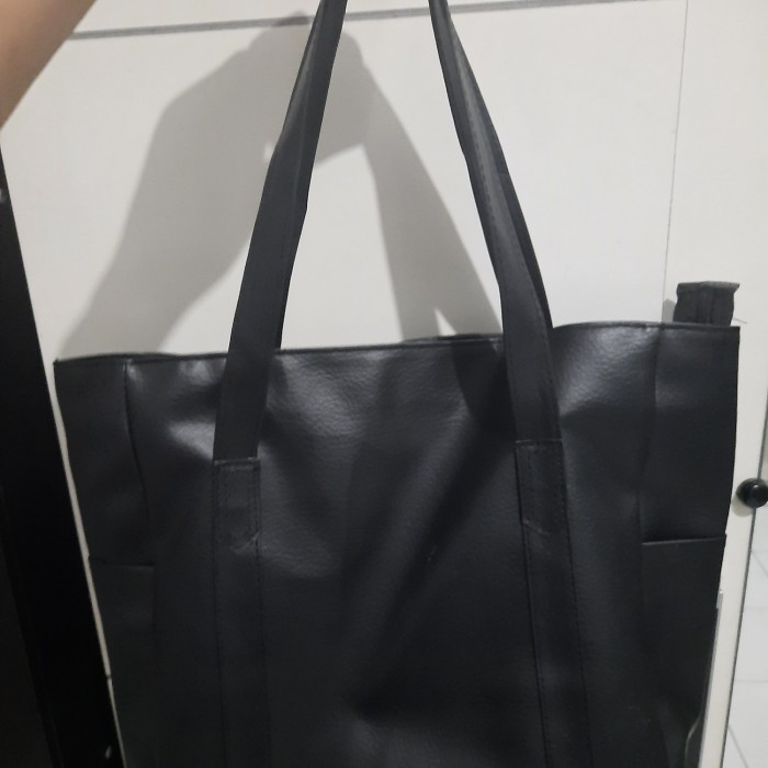 Preloved - Totebag tas bahu untuk wanita warna hitam
