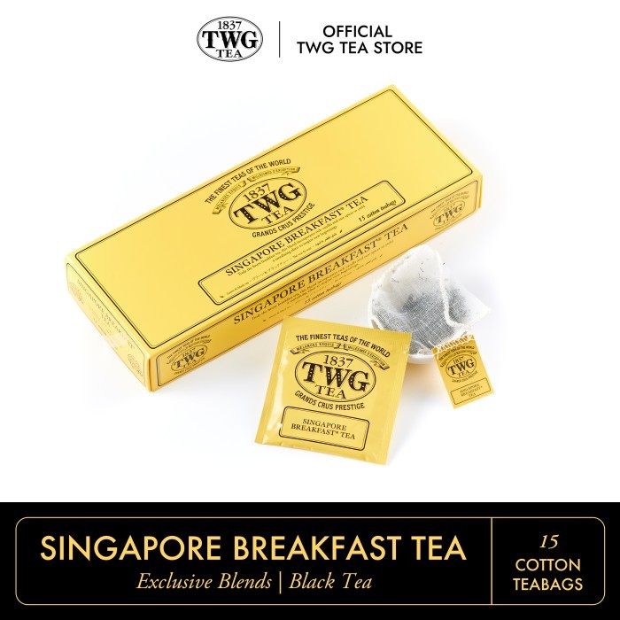 

TWG Tea Singapore Breakfast Tea, Cotton Teabag