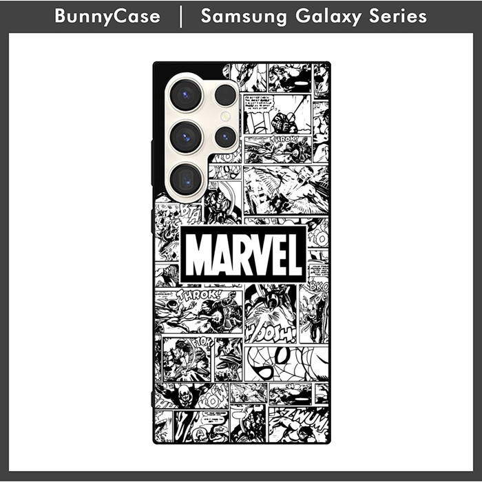 Case Casing Samsung Galaxy S24 S23 S22 S21 S20 Ultra Plus FE Comic Marvel LZ0367