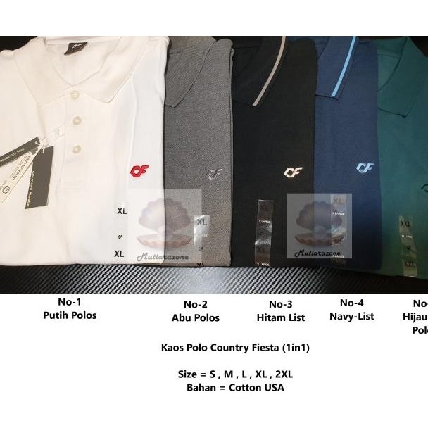 Country Fiesta Kaos Polo Kerah Pria (Cf)