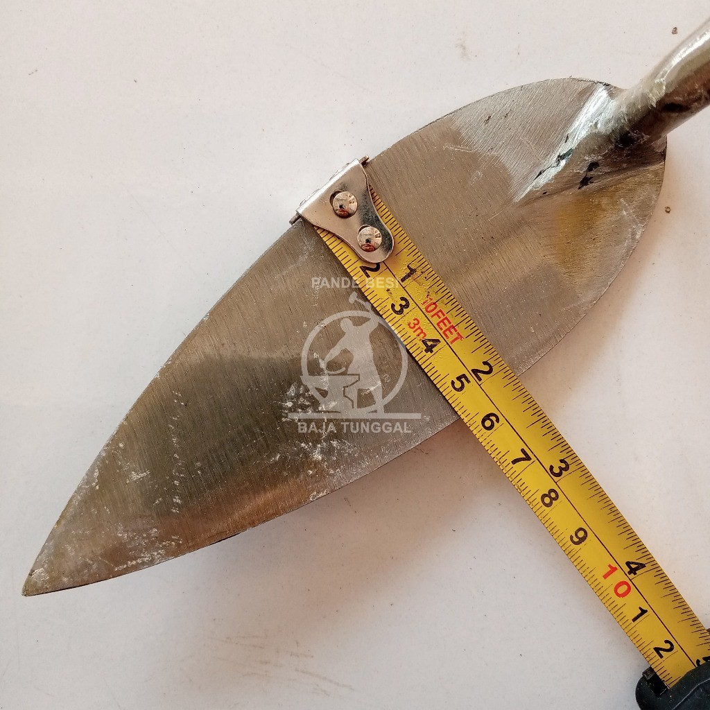 Cetok Semen Baja Tunggal Kecil Panjang / Sendok Semen Baja Asli