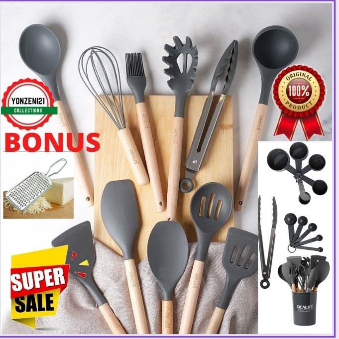 Produk Ready Idealife 172a spatula sutil kitchen utensil silikon peralatan masak