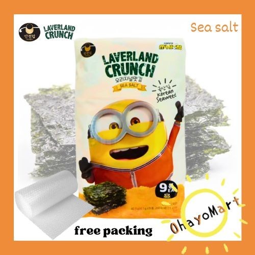 

EKSLUSIF Laverland Crunch sea salt/ Rumput Laut/ seasalt seaweed/ snack seaweed