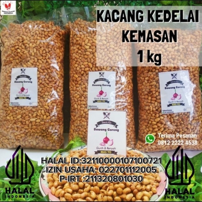 

SALE Kacang kedelai 1 kg goreng home made