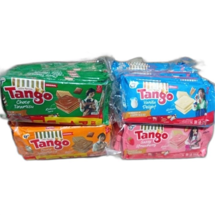 

BIG SALE TANGO JKT 48 WAFER RASA COKLAT VANILA STRAWBERRY JAVAMOCCA MILKY TIRAMISSU ISI 10 PCS X 35