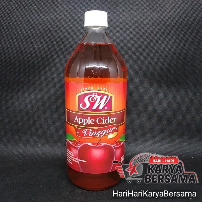

S&W Sw S W Cuka Apel Apple Cider Vinegar Botol 946Ml