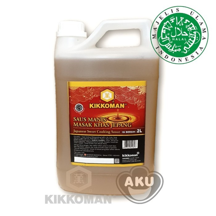 

Kikkoman Japanese Sweet Cooking ( Cuka Sushi) Halal Jerigen 2L