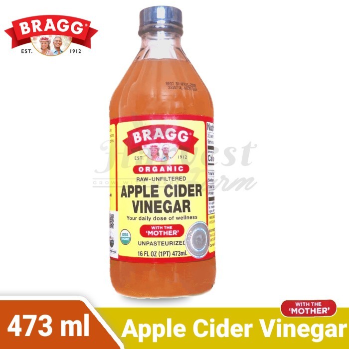 

Bragg Apple Cider Vinegar (With Mother) - Cuka Apel - 473 Ml