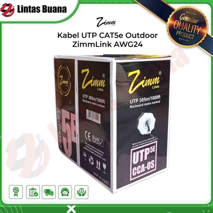 TERBARU - Kabel UTP CAT5 Outdoor ZimmLink AWG24