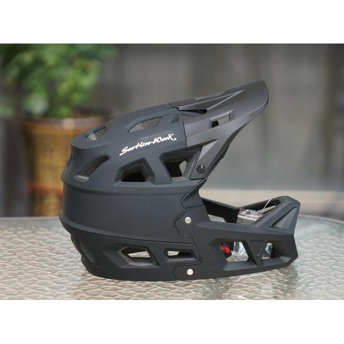 Helm Sepeda MTB Fullface Downhill Trail Motocross supermoto