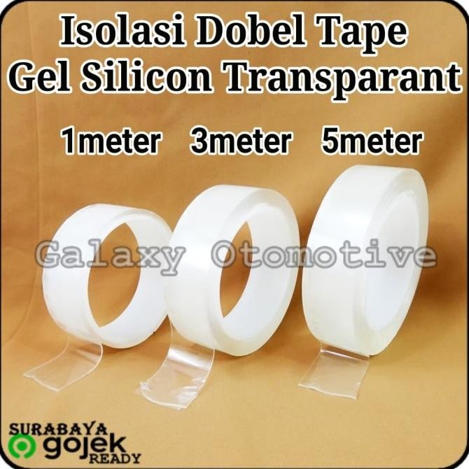 

Sale Isolasi Dobel Tape Nano Gel Silicon Transparan - 5Meter