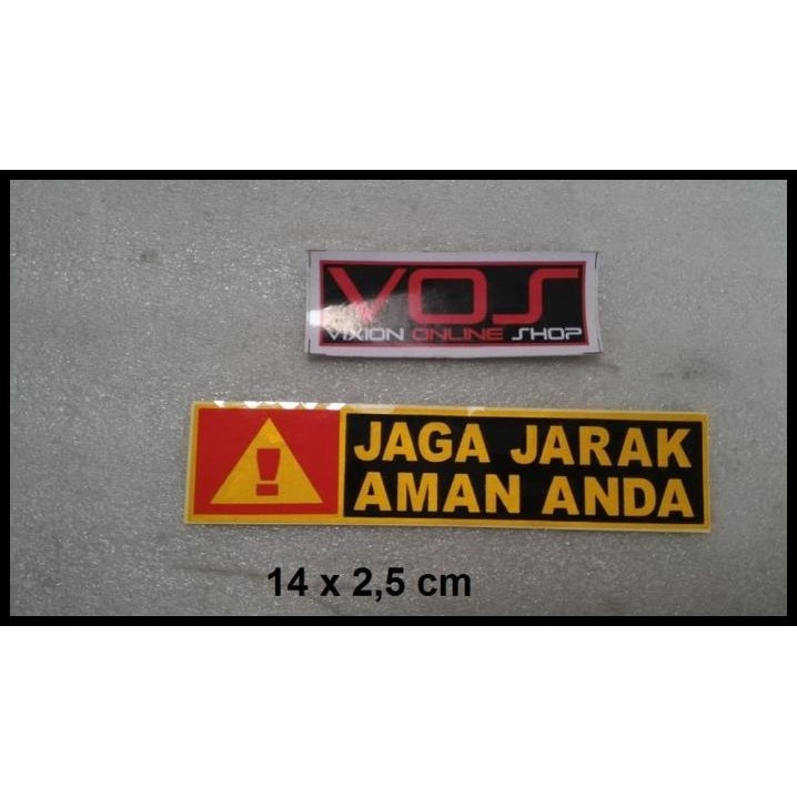 

TERMURAH STIKER UNIK JAGA JARAK 2 !!!!
