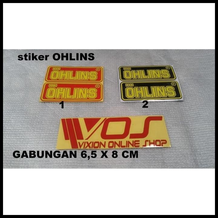 

DISKON STIKER CUTING OHLINS ORIGINAL MERAH ATAU HITAM ISI 2 !!