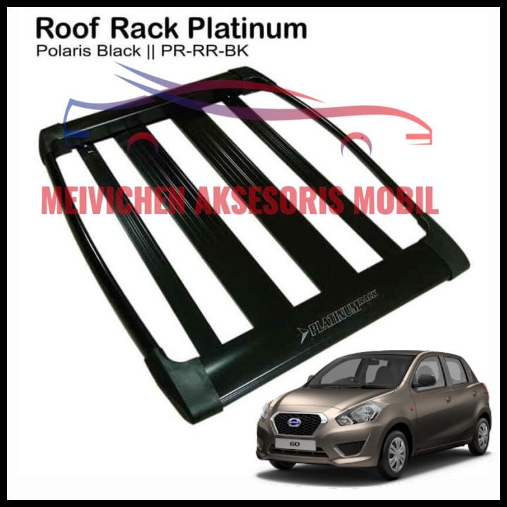 GRATIS ONGKIR ROOF RACK RAK BAGASI ATAS MOBIL PLATINUM DATSUN GO / GO+ HITAM