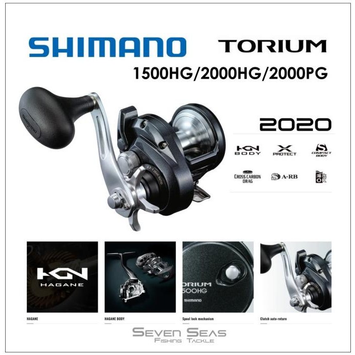 Shimano Torium 2020 1500Hg 2000Hg 2000Pg Overhead Oh Reel Pancing