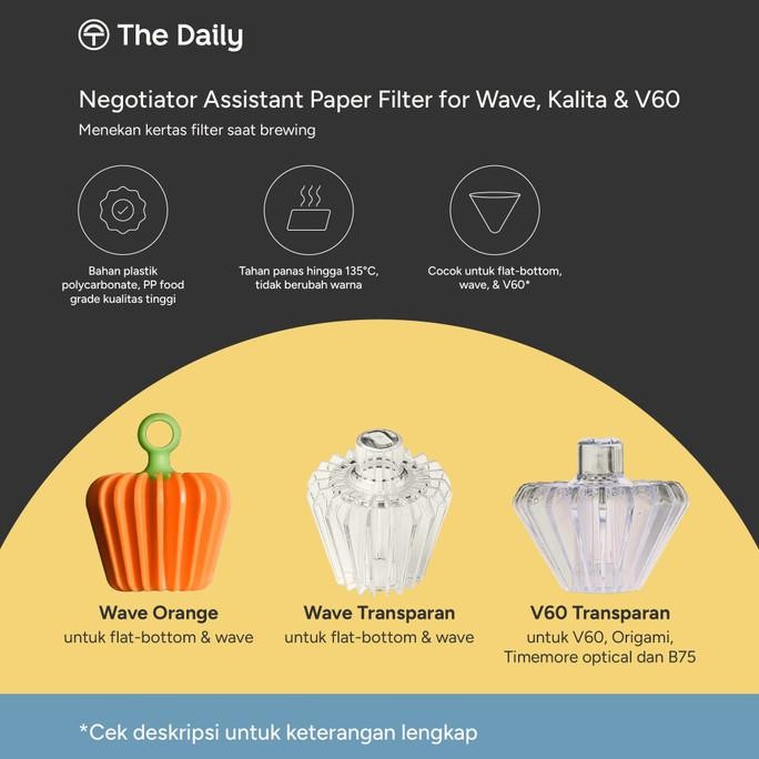 

Negotiator Assistant Paper Filter Kalita Wave V60 Dripper - Penekan Kertas Filter Kopi