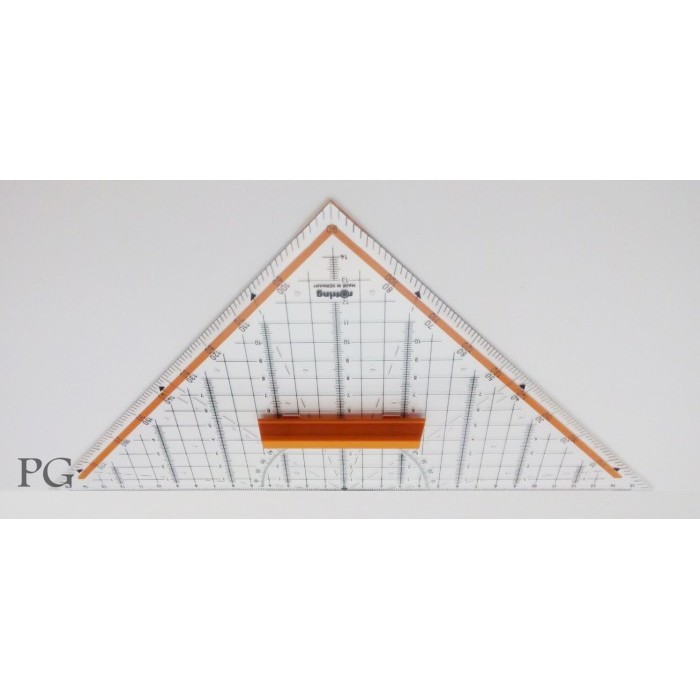 

NEW Rotring Technical Triangle Ruler Penggaris Segitiga Pegangan Centro